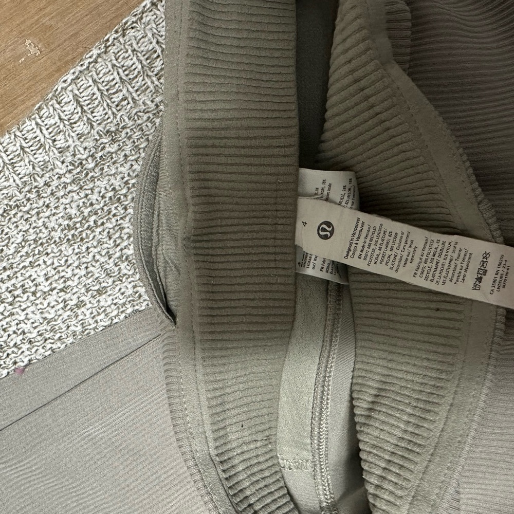 Lululemon Softstreme Ribbed Zip Flared Pants - Picture 8 of 10